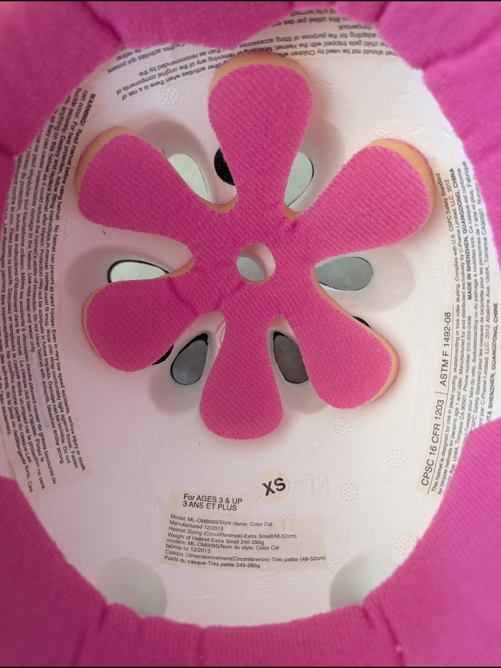 2/$35 Raskullz Color Cat Helmet – XS 3+ - Picture 3 of 4